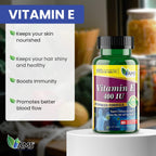 America Medic & Science Vitamina E 400 UI, 60 Cápsulas Blandas
