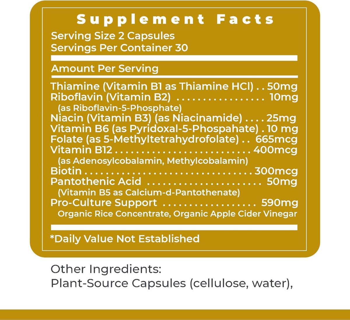 Premier Research Labs Complete B - Complejo de Vitaminas B para una Salud Óptima | Suplemento de Vitamina B con Biotina | 9 – Image 6