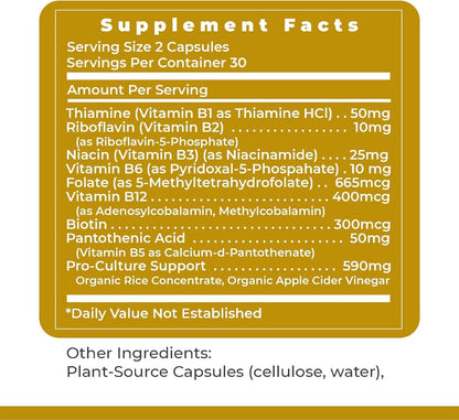 Premier Research Labs Complete B - Complejo de Vitaminas B para una Salud Óptima | Suplemento de Vitamina B con Biotina | 9 – Image 6