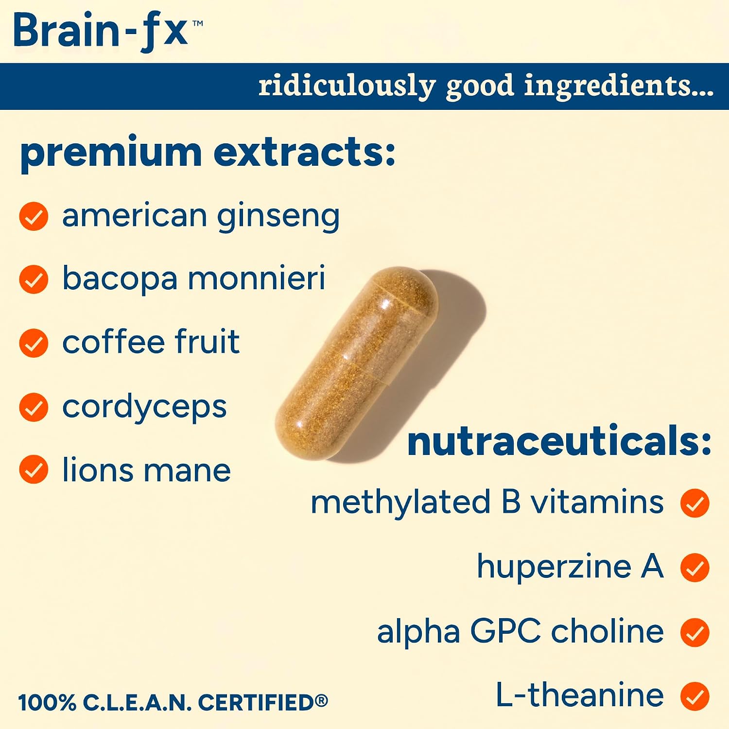 PPO Lab® Brain-fx™ - Suplemento Nootrópico con Complejo B Metilado, L-Teanina, Melena de León, Alpha GPC - 60 Cápsulas de Liberación Prolongada