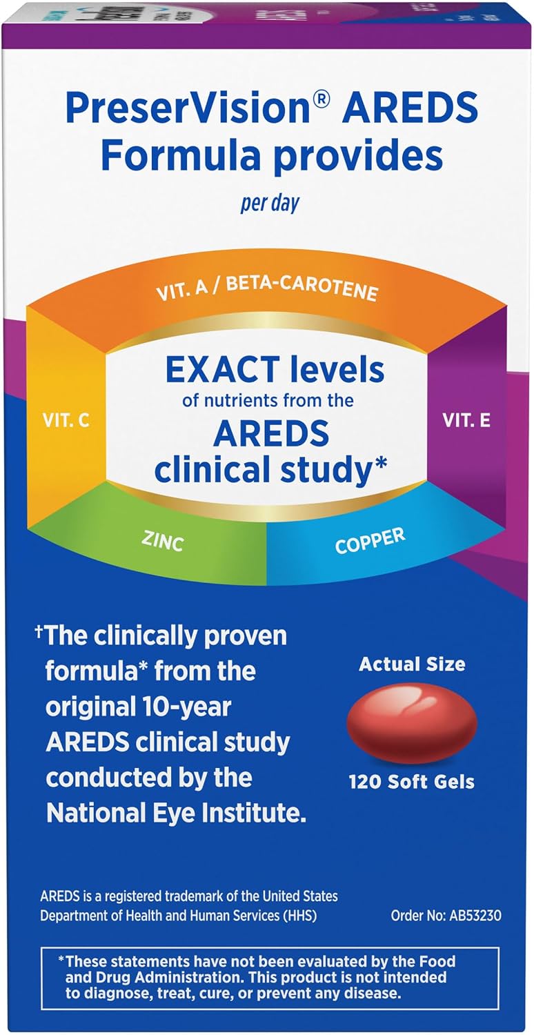 PreserVision AREDS Eye Vitamins, 120 Softgels