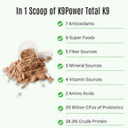 K9Power Total K9 – Polvo Multivitamínico 11 en 1 para Perros
