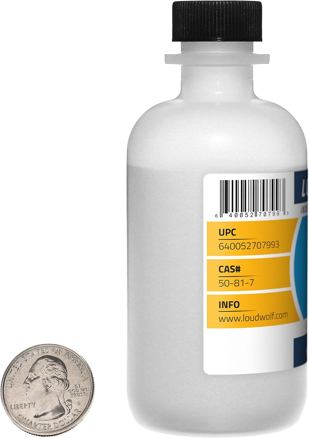 Ácido Ascórbico (Vitamina C) en Polvo Fino - 99.9% Puro - Grado Alimenticio - 2 Libras (8 Frascos)