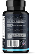 Axiom Nutrition Energy and Focus Extra Strength - 200mg Cafeína y Melena de León, 60 Cápsulas