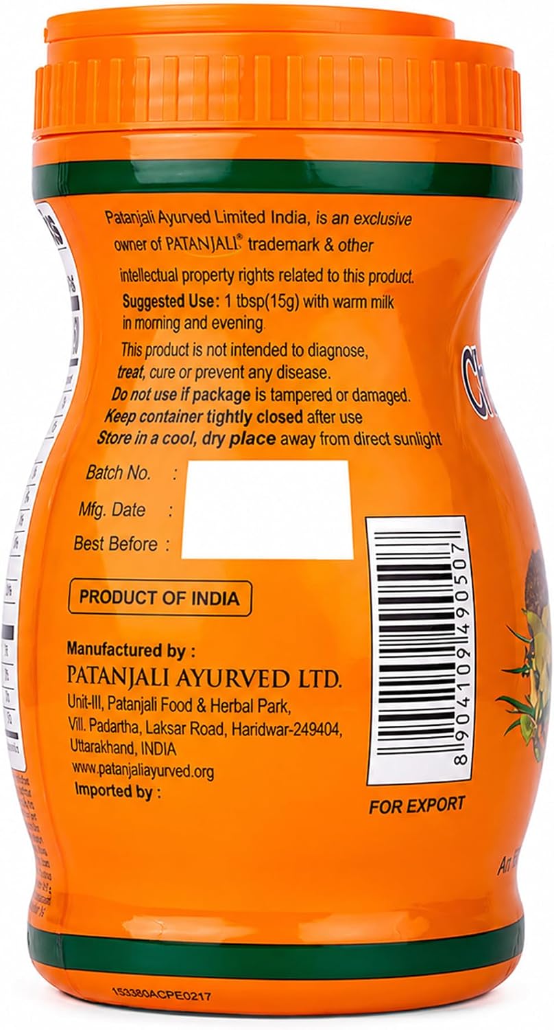 Patanjali Chyawanprash Mermelada Herbal Plus 1kg