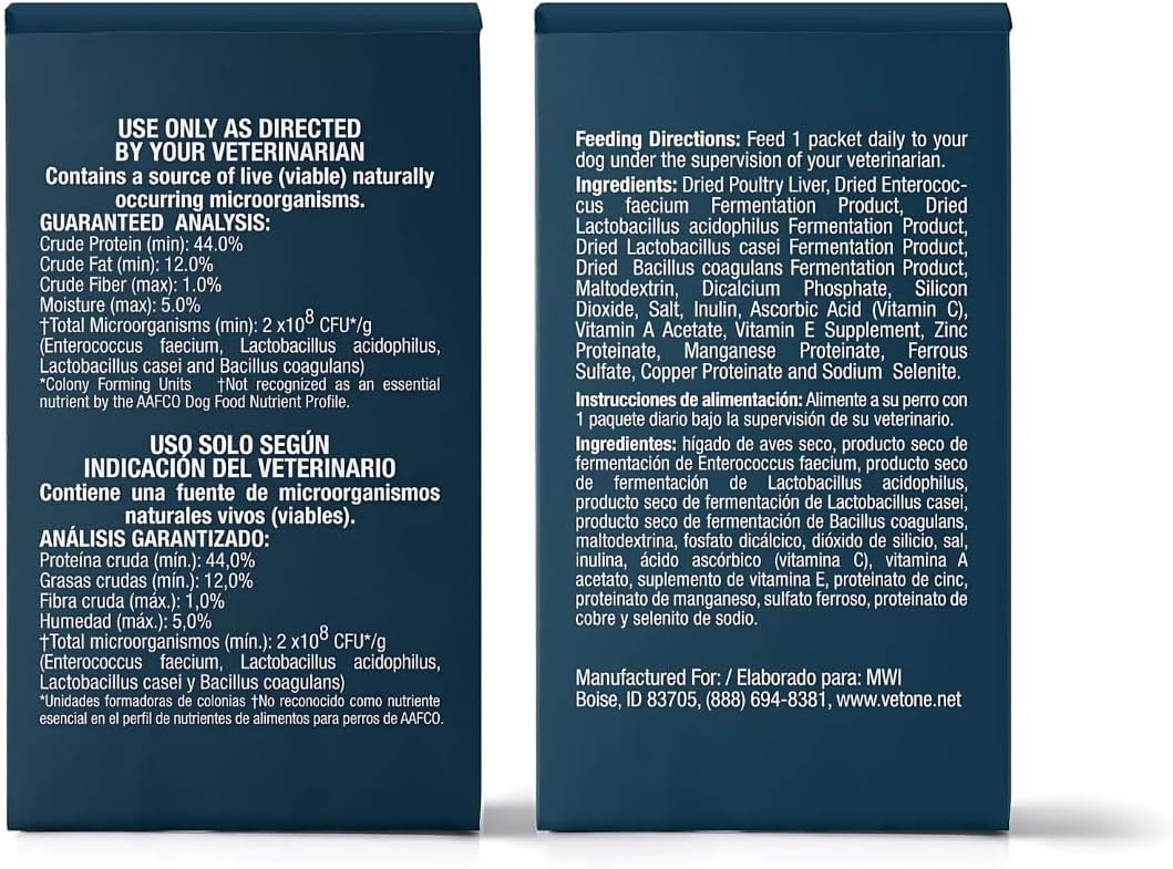 Vet One Advita Suplemento Nutricional Probiótico para Perros (3 Cajas, 90 Sobres)