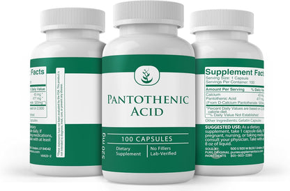 PURE ORIGINAL INGREDIENTS Ácido Pantoténico – El ácido pantoténico contribuye al metabolismo energético normal. – Image 4