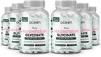 Organics Ocean Magnesio Glicinato Puro con Zinc - Suplemento de Magnesio Quelado de Máxima Potencia para Mujeres y Hombres, Ayuda contra Calambres Musculares y Favorece el Sueño - 6 Frascos