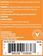 L-Teanina 200mg con Suntheanine – Relajación y Concentración