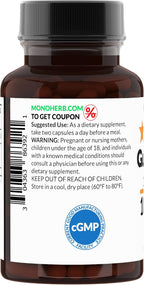 MONOHERB Extracto de Hoja de Guayaba 10:1 1000 mg - 90 Cápsulas