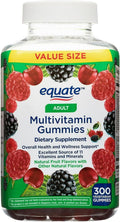 Equate Gominolas Multivitamínicas para la Salud General, Sabor Fruta Natural, 300 uds