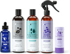 kin+kind Kit de Aseo para Perros y Gatos – Spray, Bálsamo para Patas y Nariz, Champú y Acondicionador – Cuidado Natural para Limpiar, Calmar y Nutrir el Pelaje, las Patas y los Oídos de tu Mascota