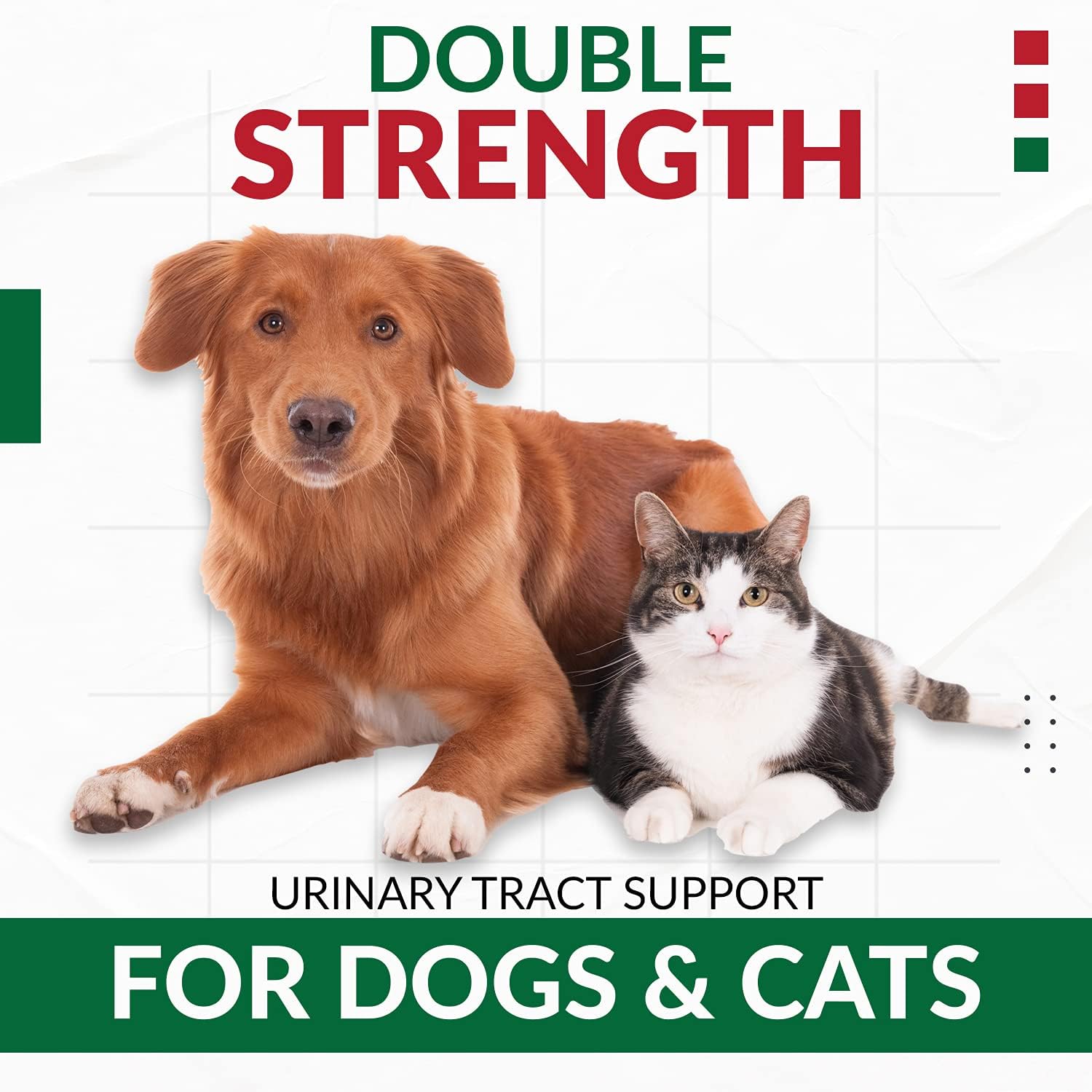 Cranberry D-Mannose para Perros y Gatos - Apoyo Urinario - Tabletas Doble Concentración (60 unidades)