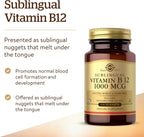 Solgar Vitamina B12 1000 mcg, 100 Comprimidos Sublinguales
