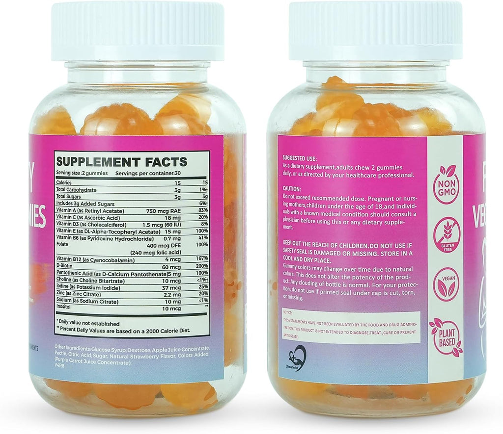 Gomitas de Fertilidad para Mujer con Ácido Fólico e Inositol - 60 unidades