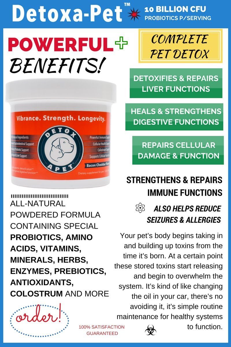 DETOXA-PET Polvo – Suplemento Nutricional para Perros y Gatos