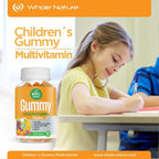 Whole Nature Kids Vitamins - Multivitamínico Completo en Gominolas para Niños, 90 unidades