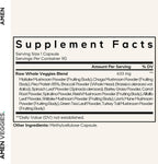 Amen Veggies, Suplemento Diario de Verduras y Setas, 90 Cápsulas