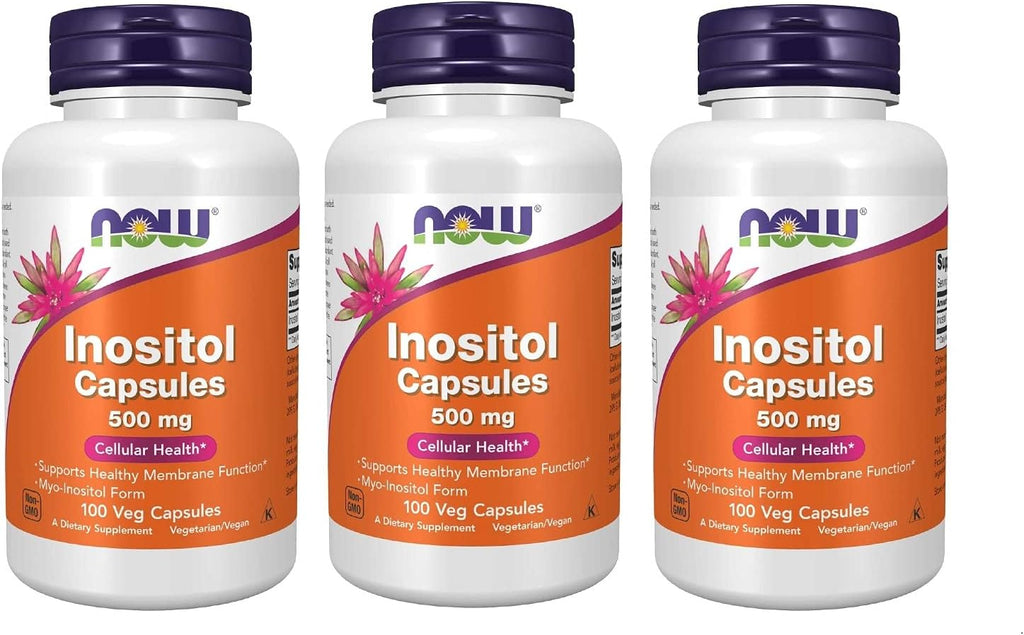 Inositol 500 mg, 100 Cápsulas - Pack de 3