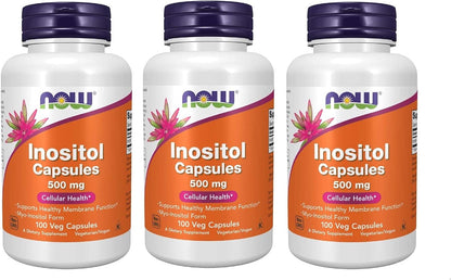 Inositol 500 mg, 100 Cápsulas - Pack de 3 – Image 1