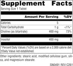 Source Naturals Inositol y Colina, 800 mg, 50 tabletas vegetales