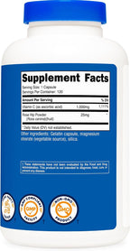 Nutricost Vitamina C con Escaramujo 1025mg, 120 Cápsulas