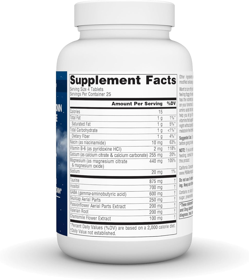 Source Naturals NutraSleep, Ayuda Suave para el Sueño sin Melatonina - 100 Comprimidos