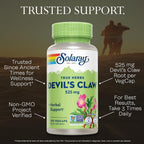 Solaray Garra del Diablo Raíz 525 mg - 100 Cápsulas Veganas