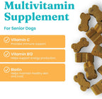 Solid Gold Multivitamínico para Perros Senior - Masticables con Glucosamina, Probióticos y Vitaminas - 120 unidades