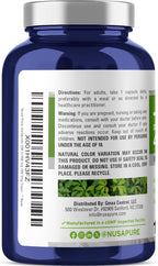 NusaPure Jiaogulan Cápsulas, 450 mg, 180 Cápsulas Veganas (No OGM, Vegano)