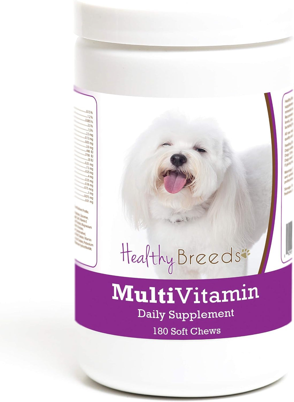 Healthy Breeds Multivitamínico Masticable para Perros Coton de Tulear 180 Comprimidos