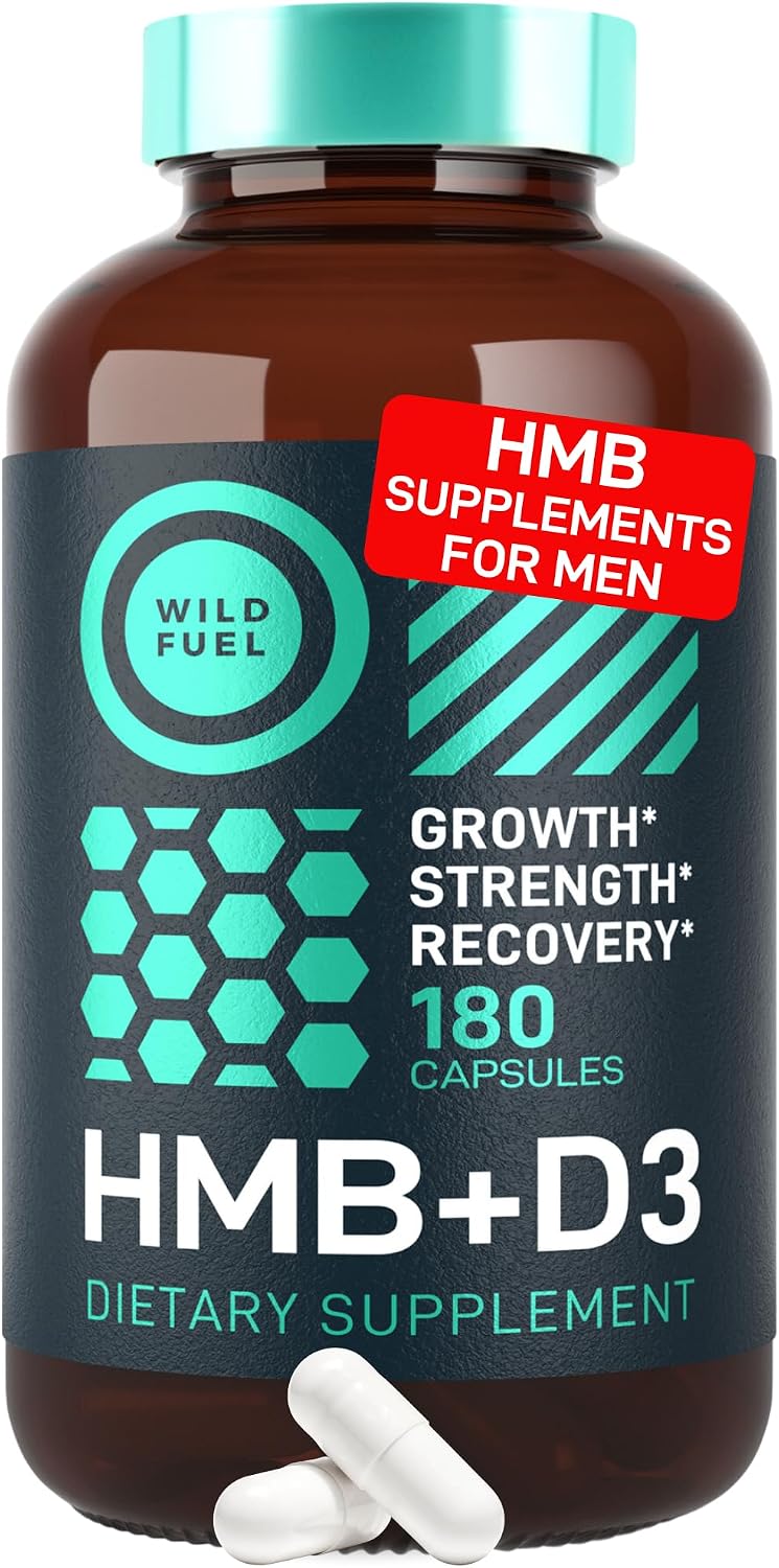 WILD FUEL HMB 3000mg con Vitamina D3 - 180 Cápsulas