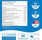 VITACRLLYNMN Liposomal Luteolina 1200 mg – Complejo 11 en 1 Antioxidante y Cognitivo, 60 Cápsulas