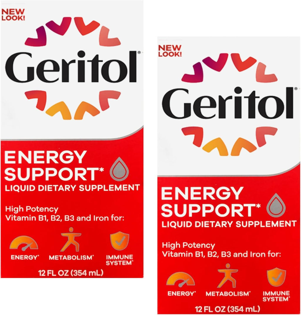 Geritol Suplemento Líquido, Vitaminas B y Hierro, 355 ml