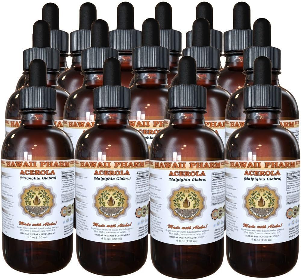 Hawaii Pharm Extracto Líquido de Acerola - Tintura Concentrada - 15 x 120 ml