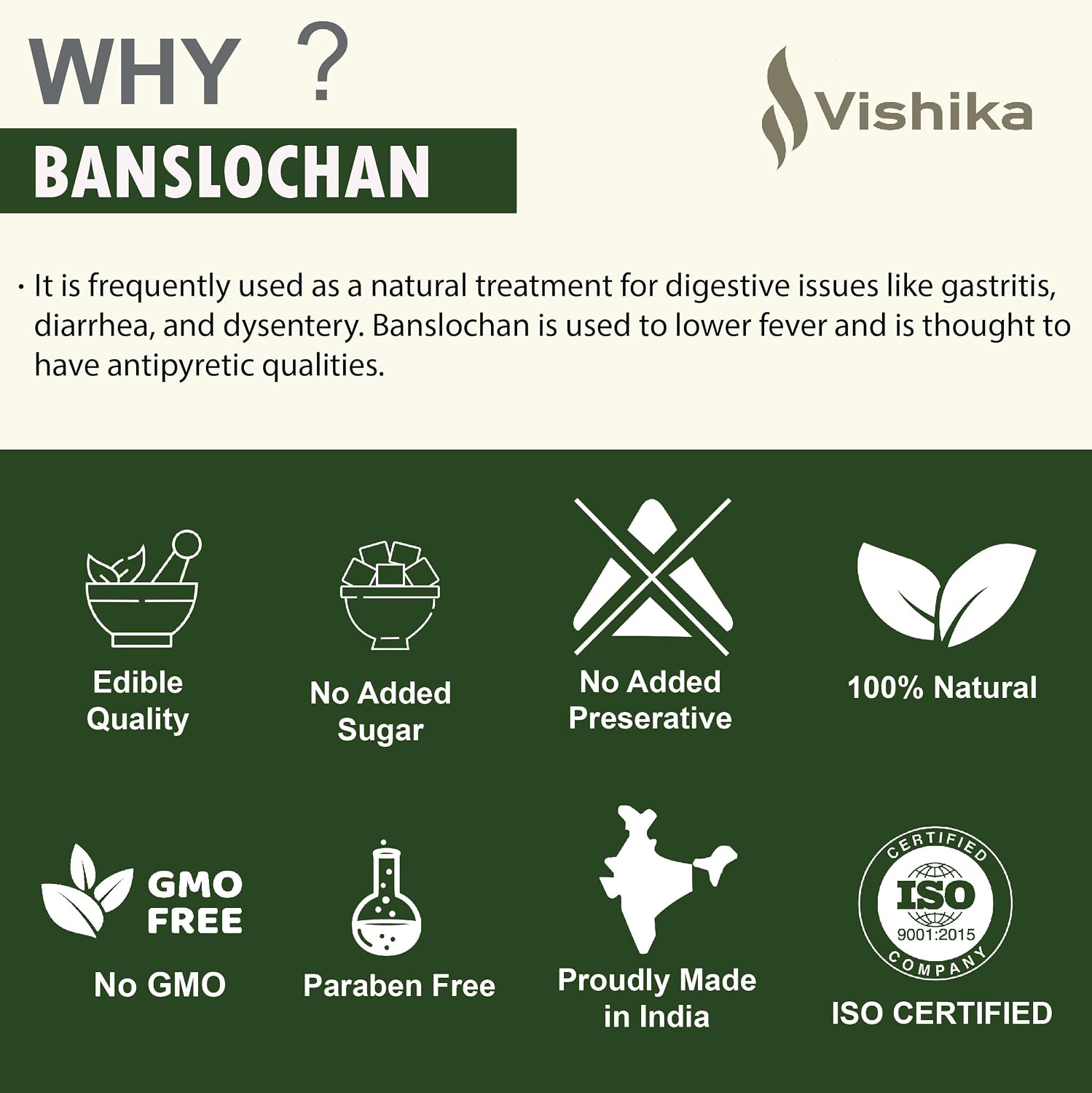 Banslochan Vanshlochan (Tabasheer) 100% Puro - Bamboo Manna - 900g