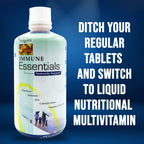Wellgenix Immune Essentials Suplemento Líquido – Saúco, Equinácea, Zinc y Vitamina C – Sabor Afrutado – 2 Botellas de 946 ml