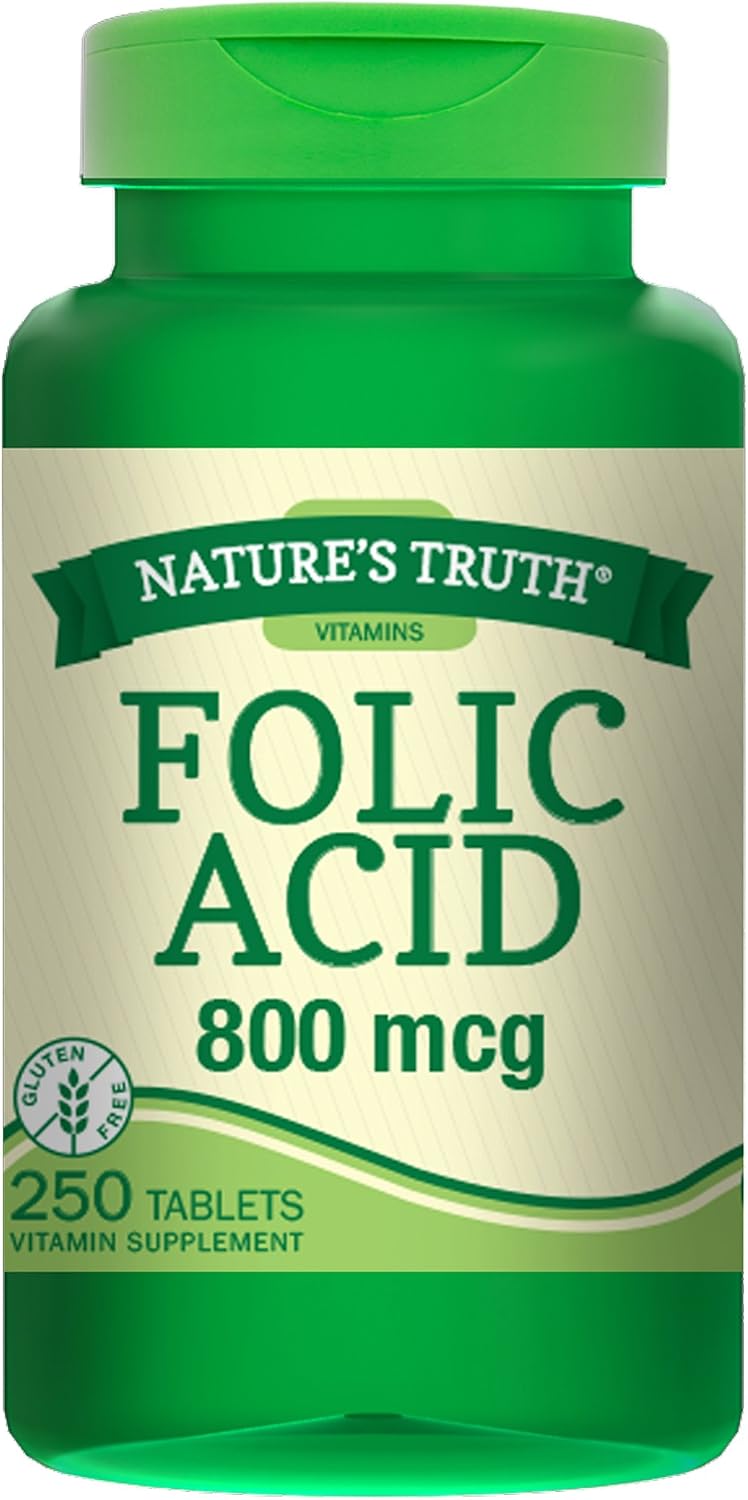 Nature's Truth Ácido Fólico 800 mcg - 250 Comprimidos (Pack de 3)