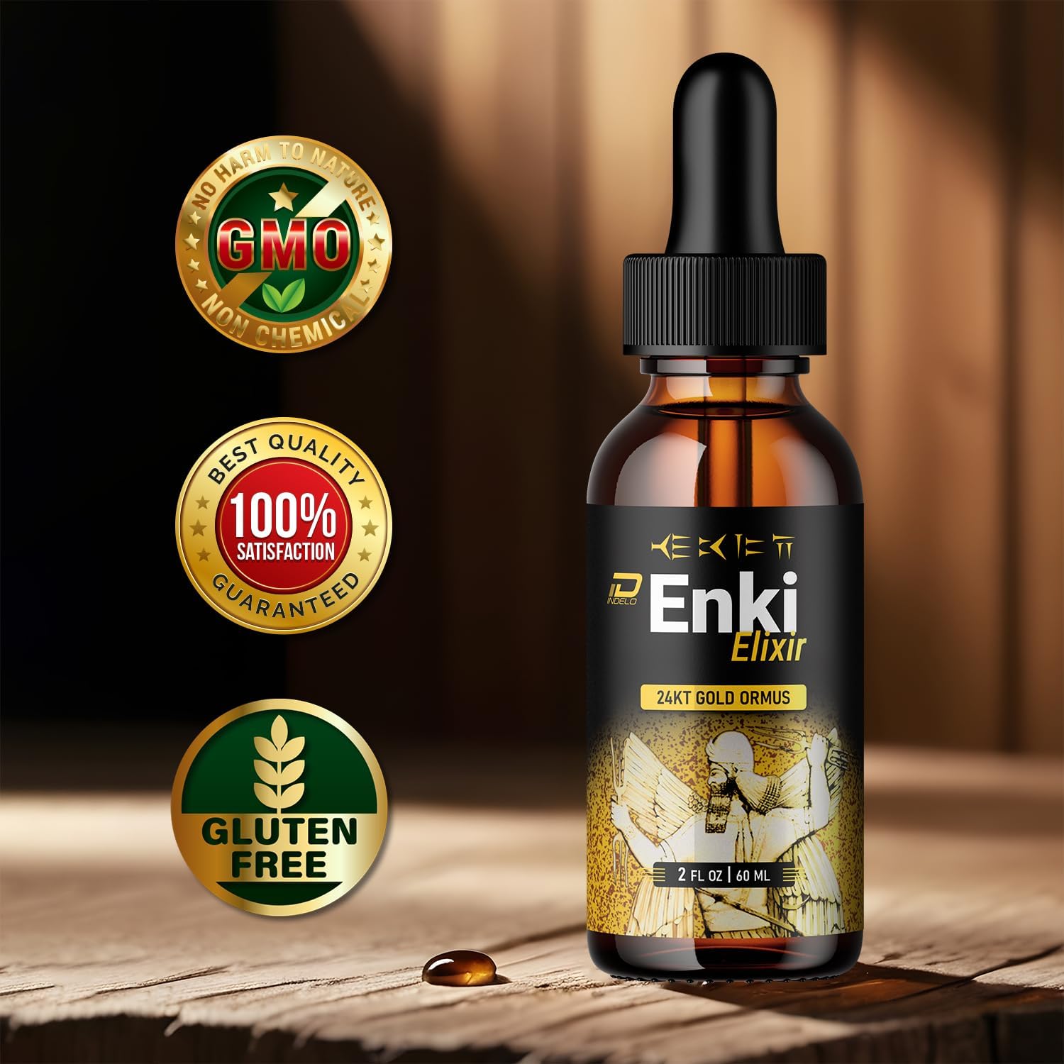 Enki Elixir Drops Fórmula Saludable – Gotas Líquidas Naturales Extra Fuerza (5 Paquete – Suministro para 5 Meses)