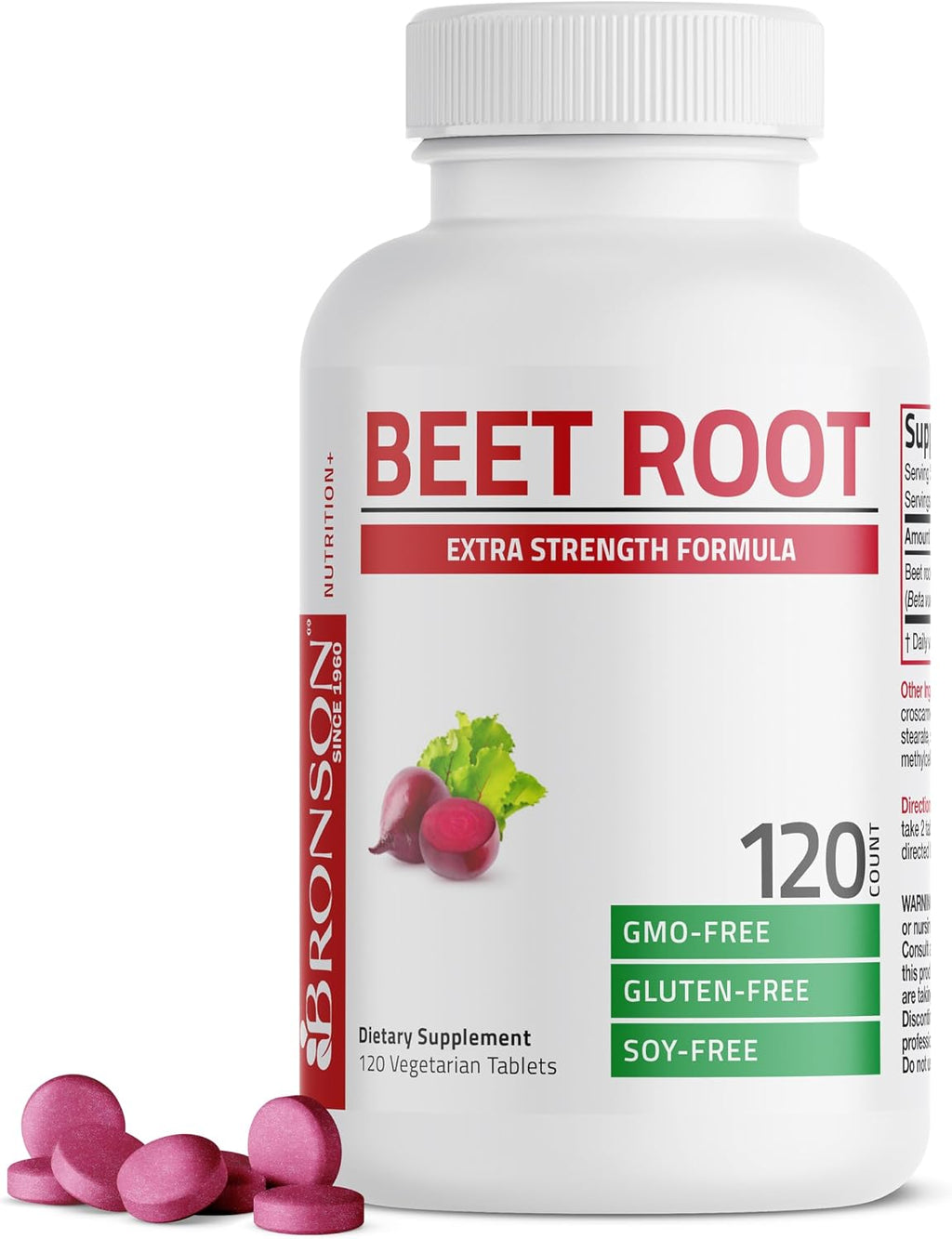Bronson Raíz de Remolacha Extra Strength - 500 Comprimidos Vegetarianos