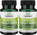 Swanson Full Spectrum Maqui Berry 400 mg - 60 Cápsulas (Pack de 2)