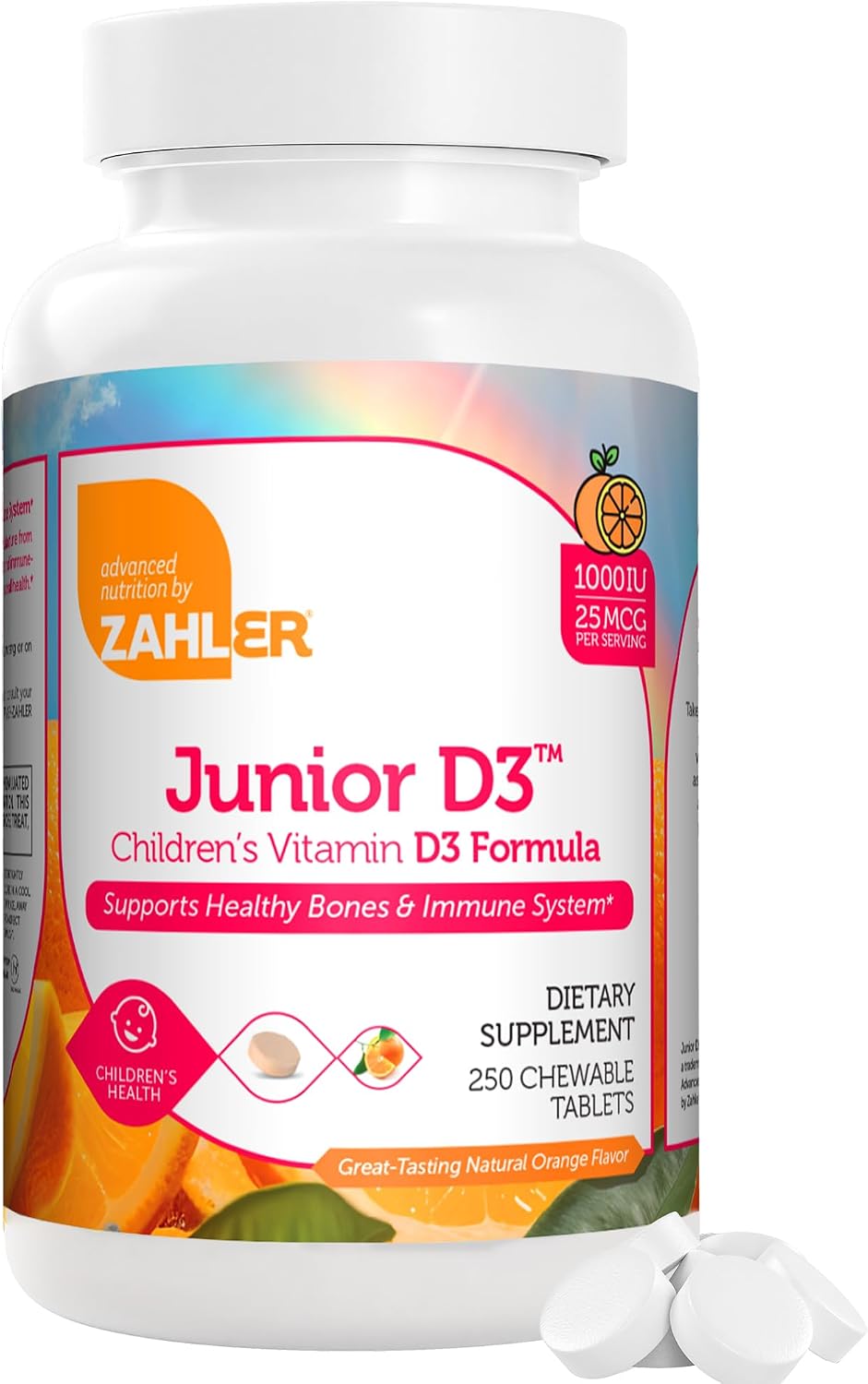Zahler Vitamina D3 3000 UI - Suplemento de Vitamina D3, 3.000 UI, Certificado Kosher (250 Softgels)