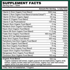 PlantFusion Multivitamínico Orgánico para Hombres - 30 Comprimidos Veganos