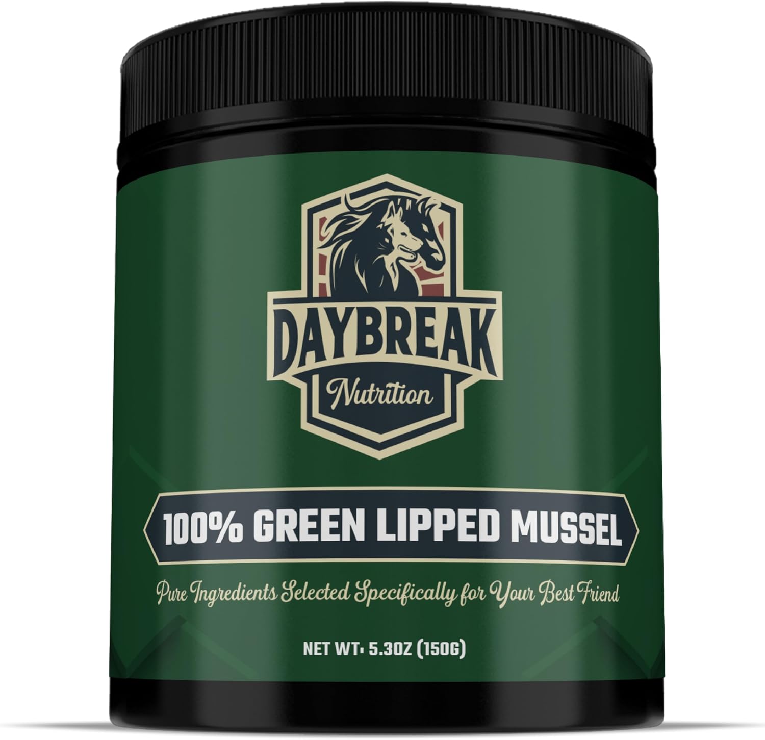 Daybreak Nutrition Polvo de Mejillón de Labio Verde Puro para Perros y Gatos - 150g