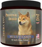 Prestige Breed Multivitamínicos para Shiba Inu, 90 comprimidos, Fabricado en EE.UU. con auténtico bacon