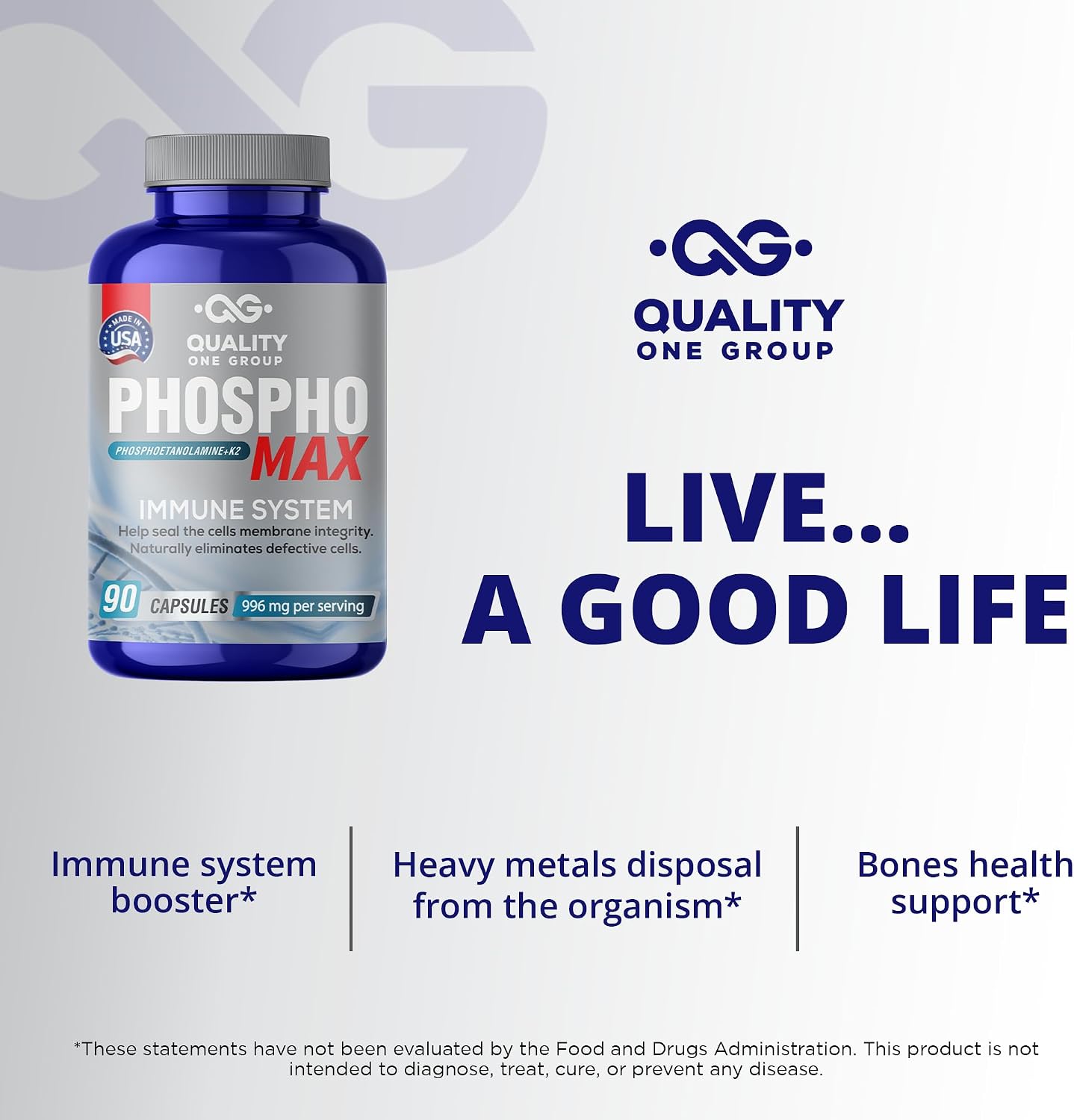Phosphomax Fosfoetanolamina 180 Cápsulas