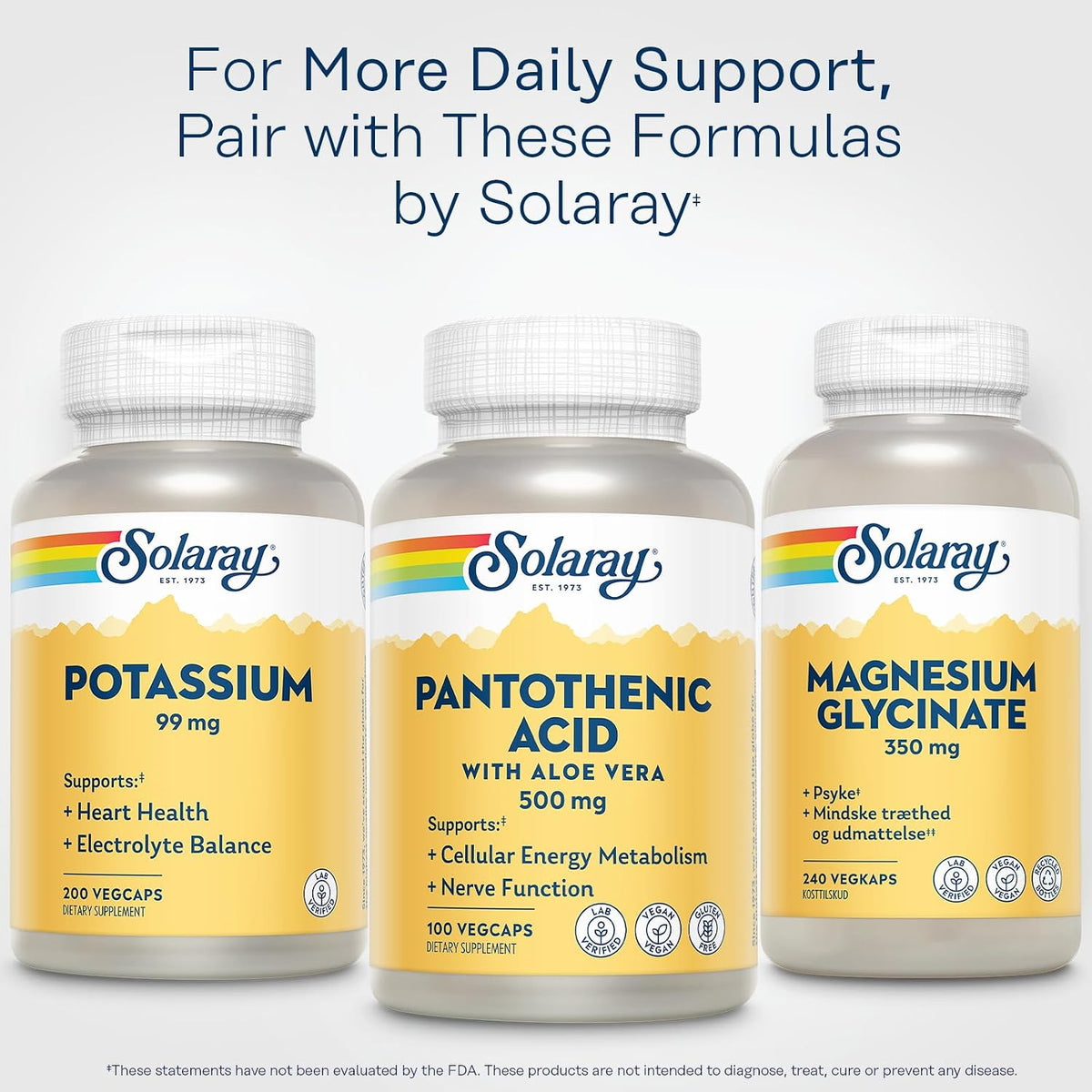 SOLARAY Ácido Pantoténico 500 mg - 100 Cápsulas – Image 6