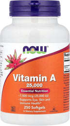 NOW Foods A 25,000 IU 250 Softgels
