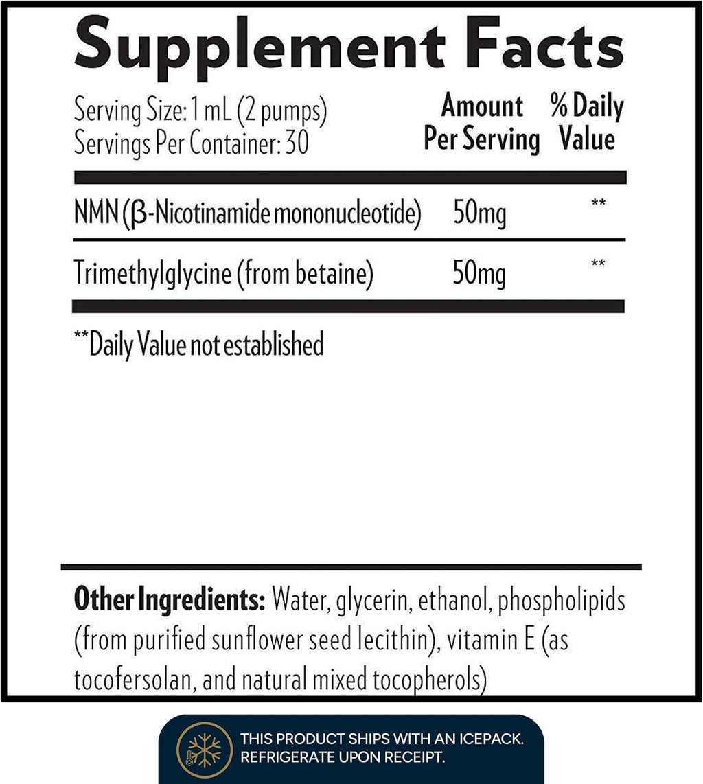 Quicksilver Scientific NAD+ Gold 30mL - Suplemento Liposomal de NMN