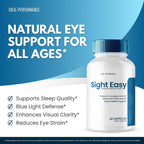 Sight Easy Eye Vitamins & Mineral Supplements - Cápsulas para la Visión (2 Pack)